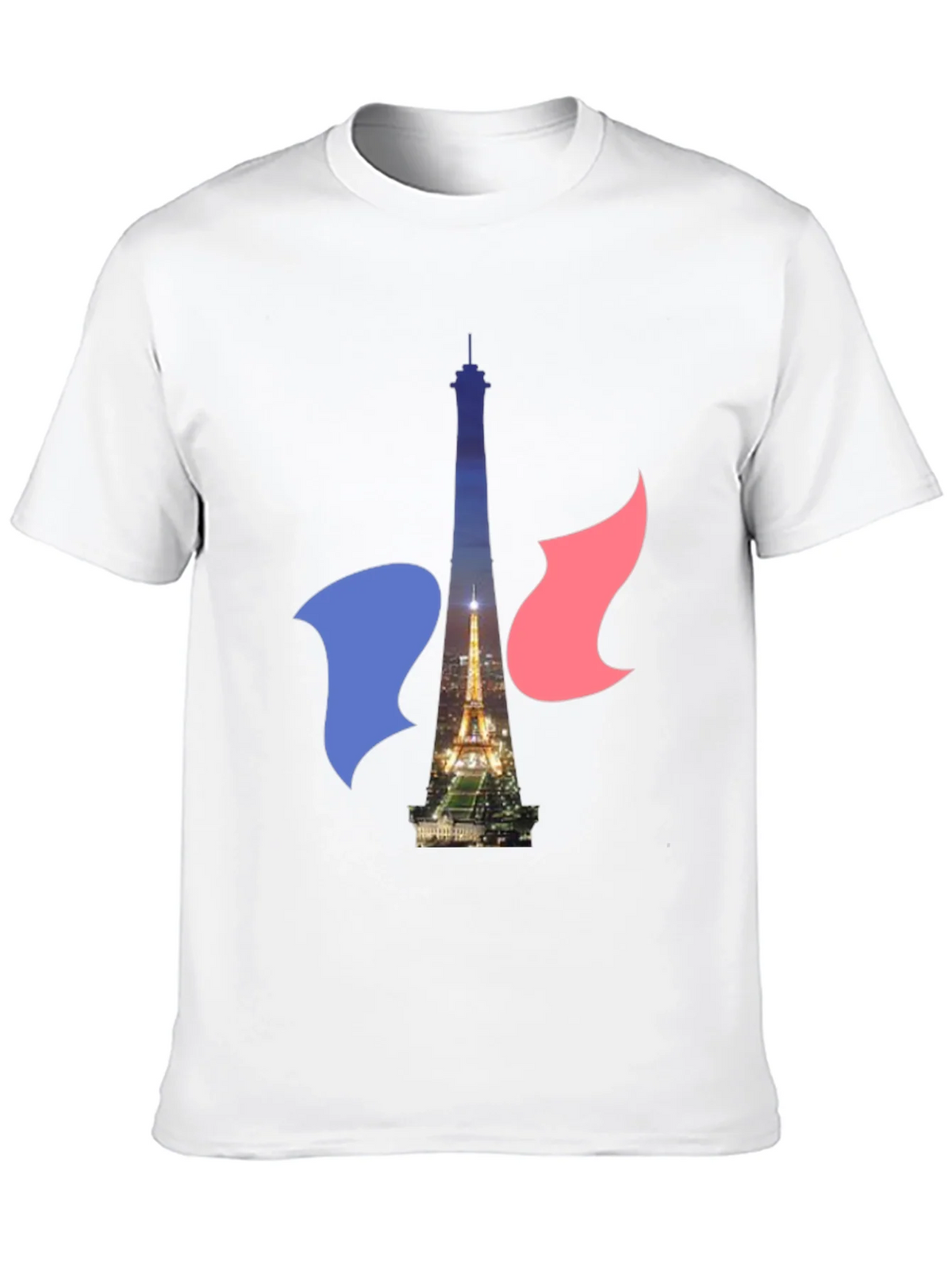 Paris Eiffel Tower Graphic Tee - French Flag product image 9