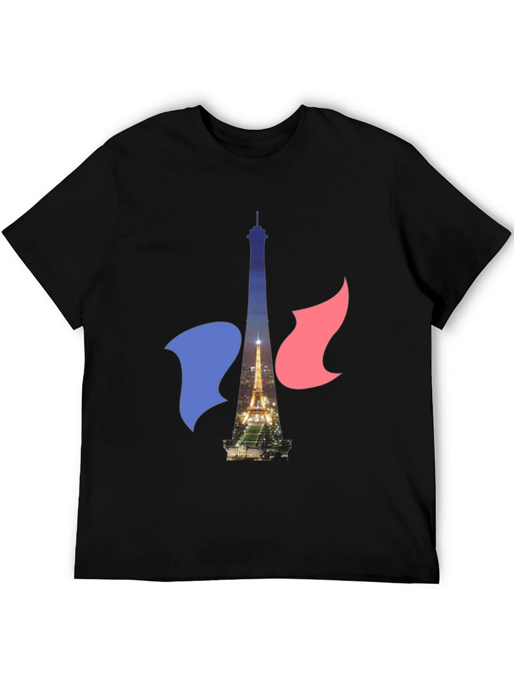 Paris Eiffel Tower Graphic Tee - French Flag product image 5