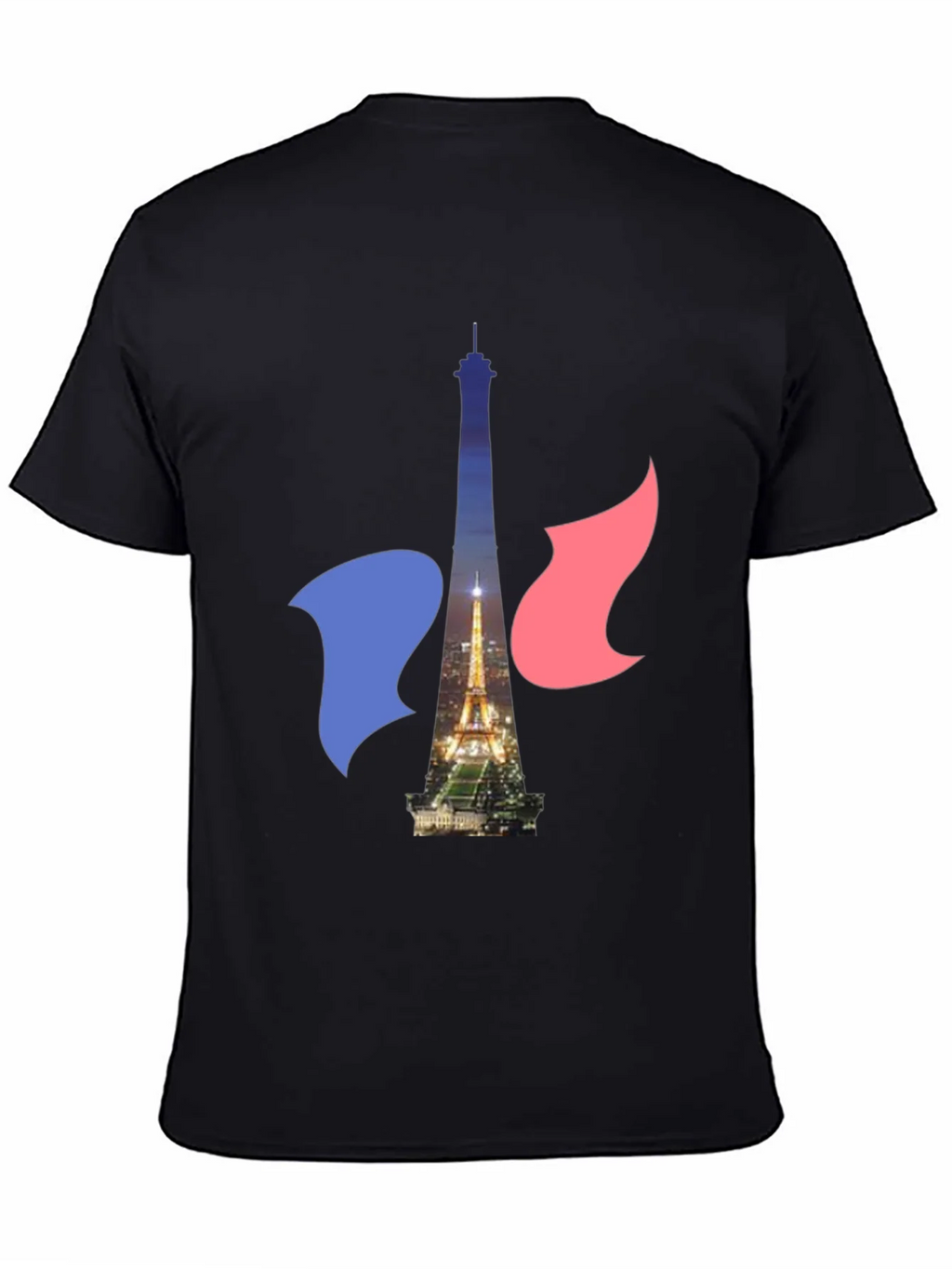 Paris Eiffel Tower Graphic Tee - French Flag product image 4