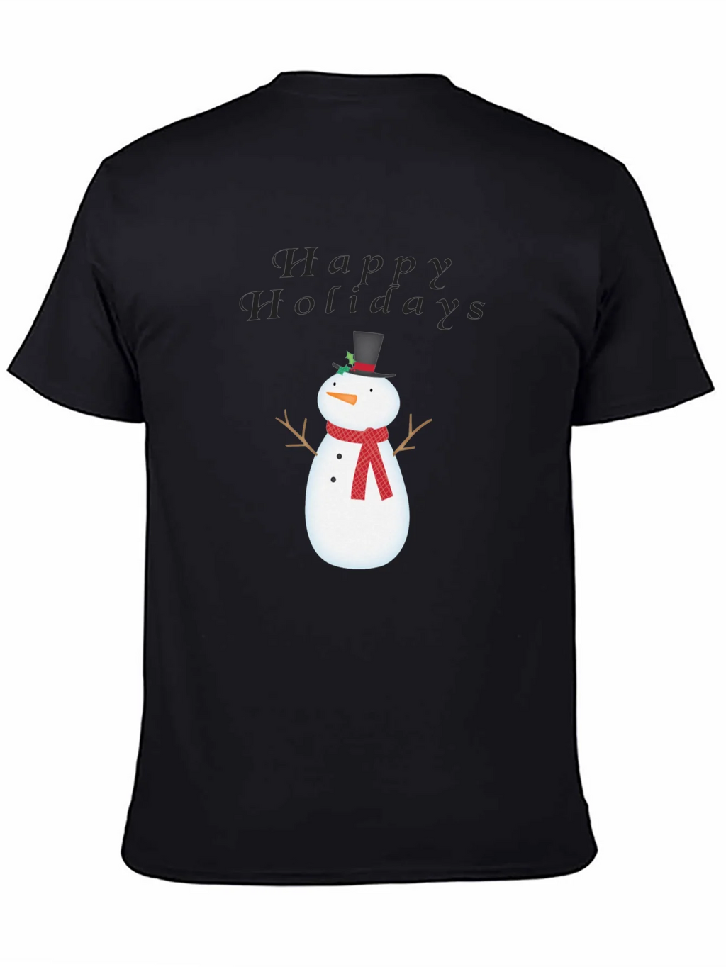 Happy Holidays Snowman Graphic Tee product image 4