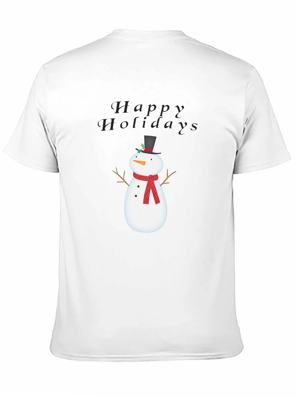 Happy Holidays Snowman Graphic Tee product image 10