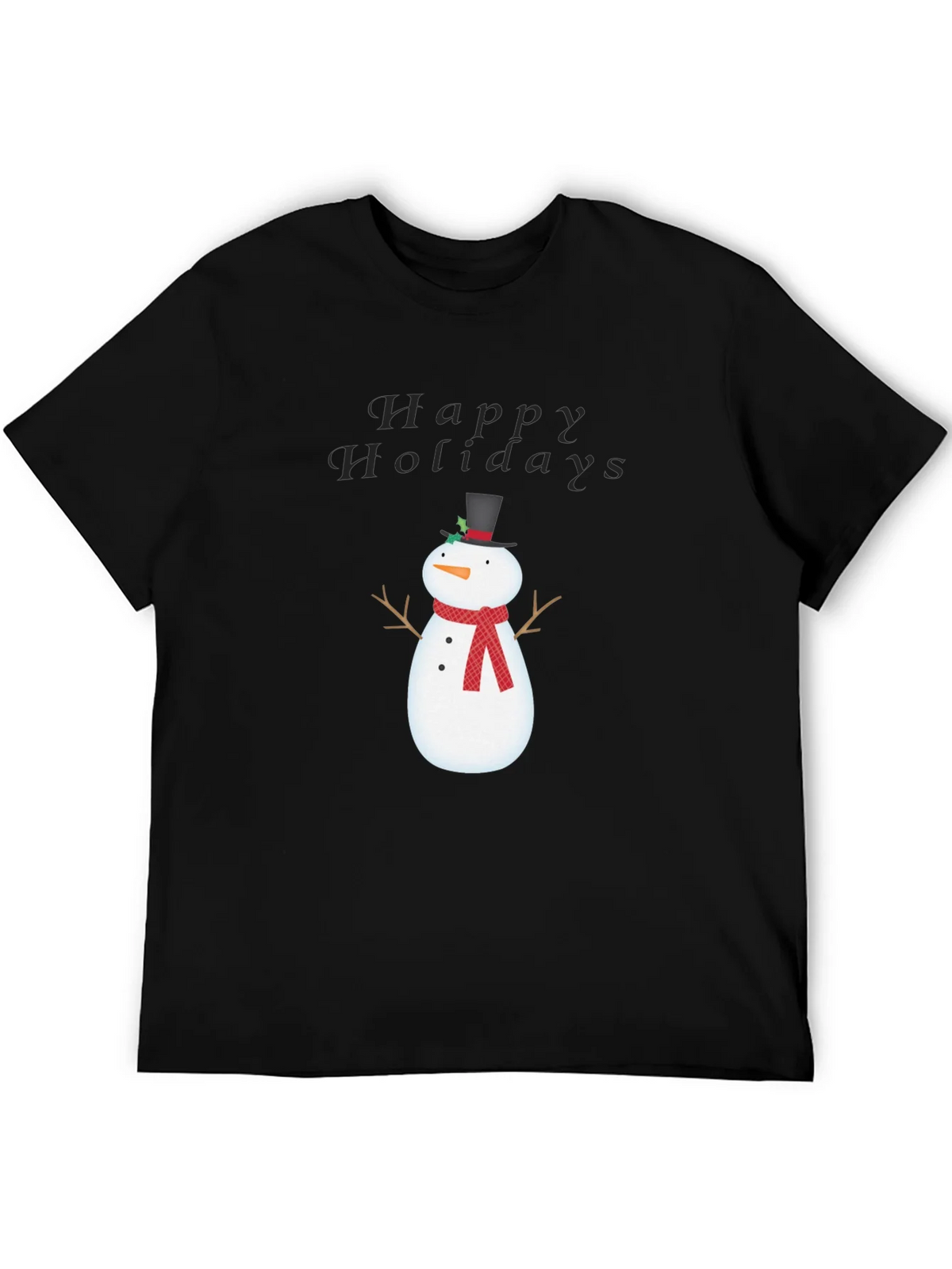 Happy Holidays Snowman Graphic Tee product image 5