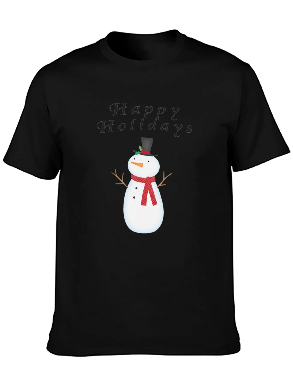 Happy Holidays Snowman Graphic Tee product image 3