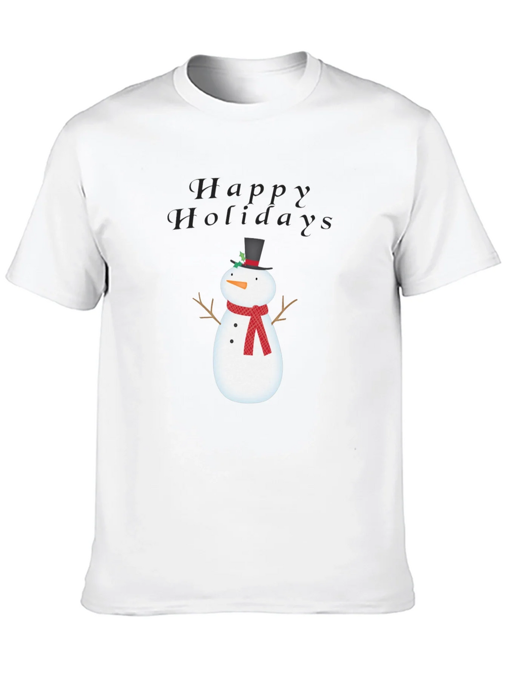 Happy Holidays Snowman Graphic Tee product image 9