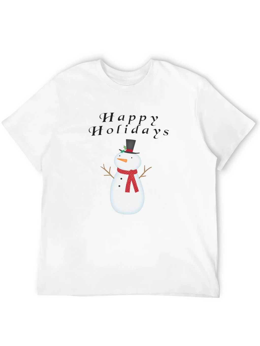 Happy Holidays Snowman Graphic Tee product image 11