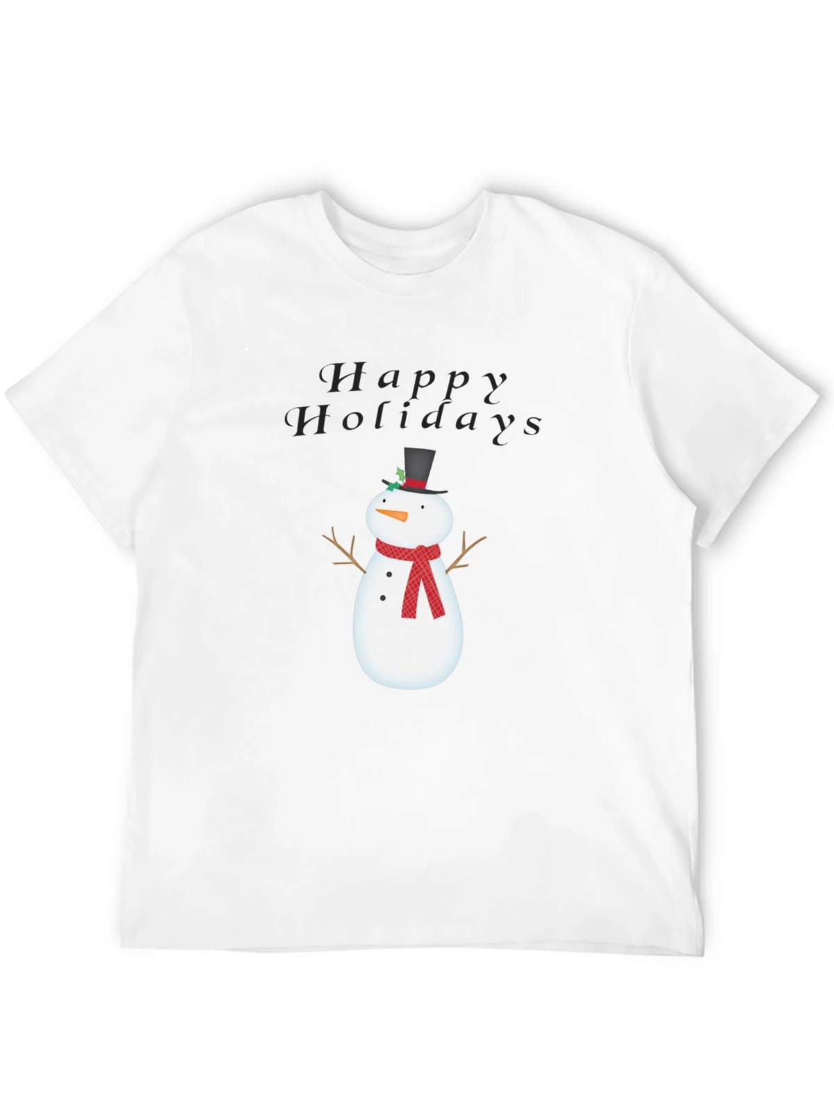 Happy Holidays Snowman Graphic Tee product image 11