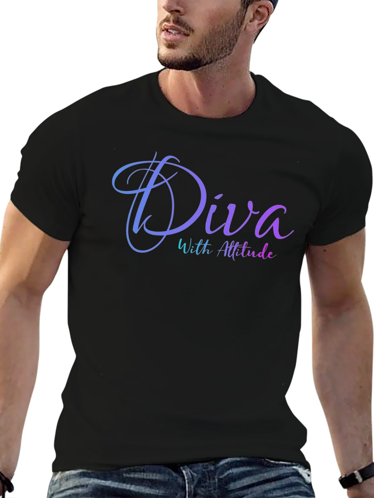 Diva With Attitude Black T-Shirt product image 6
