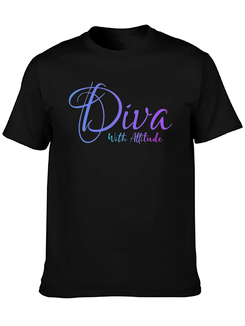 Diva With Attitude Black T-Shirt product image 3
