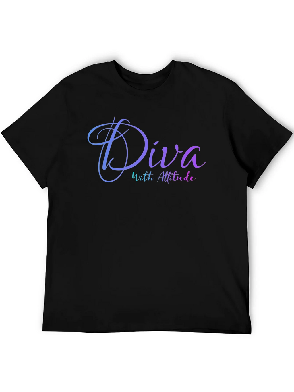 Diva With Attitude Black T-Shirt product image 5