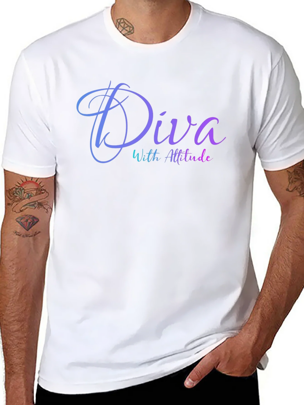Diva With Attitude Black T-Shirt product image 7
