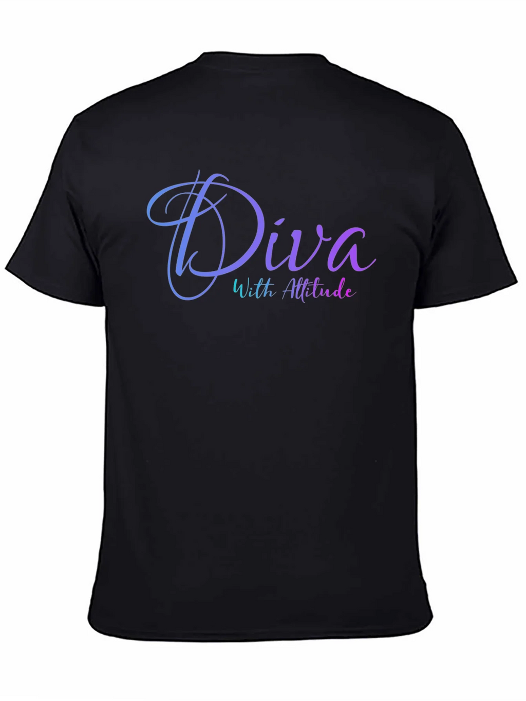 Diva With Attitude Black T-Shirt product image 4