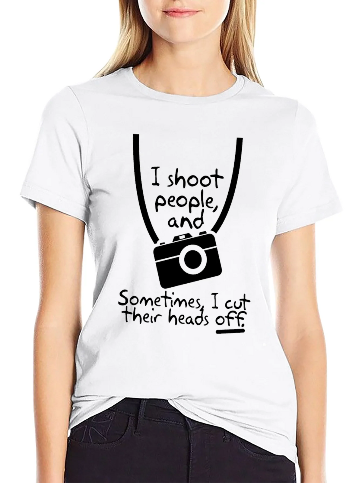 Humorous Photographer T-Shirt: I Shoot People Camera Graphic product image 8