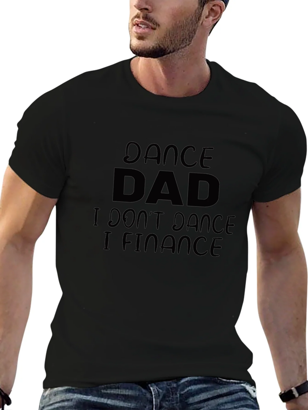 Dance Dad Finance T-Shirt - Black Cotton Tee product image 6