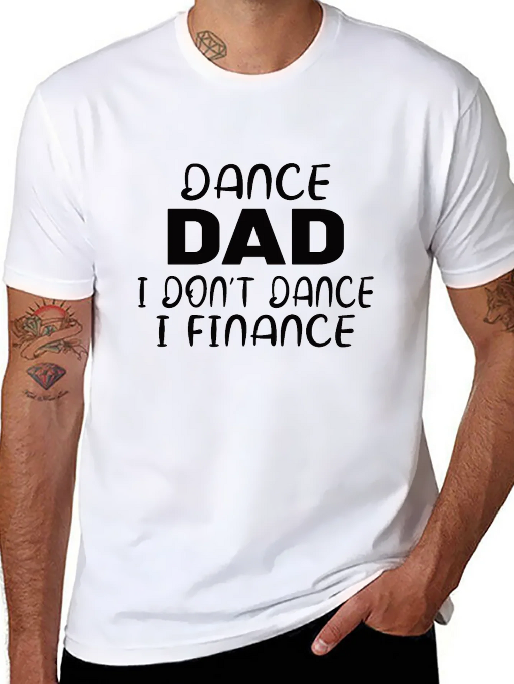 Dance Dad Finance T-Shirt - Black Cotton Tee product image 7