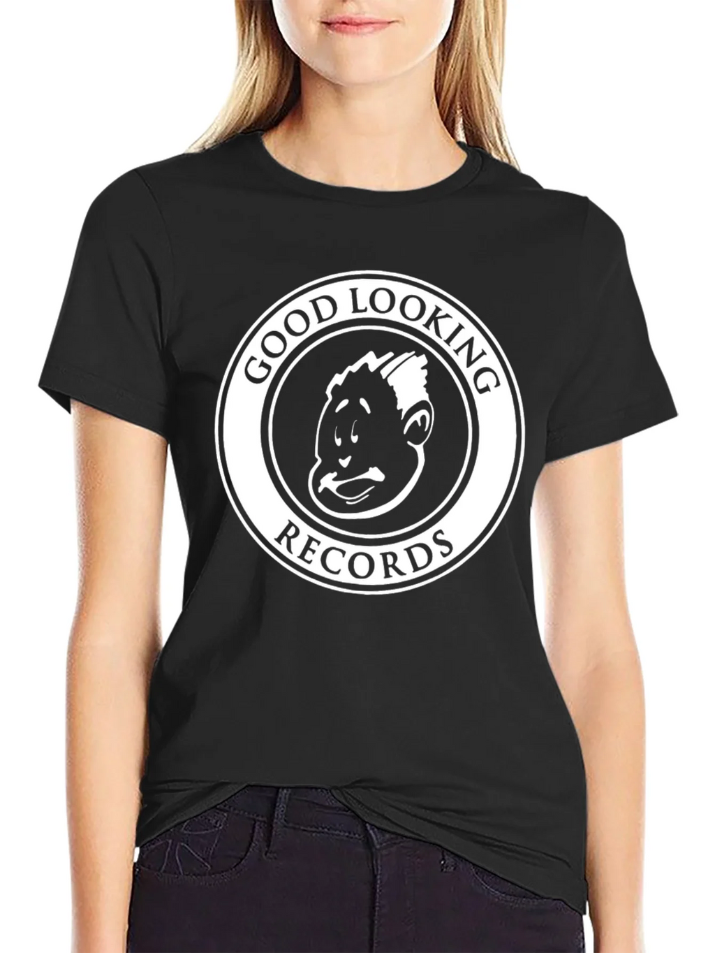 Good Looking Records Black T-Shirt product image 2
