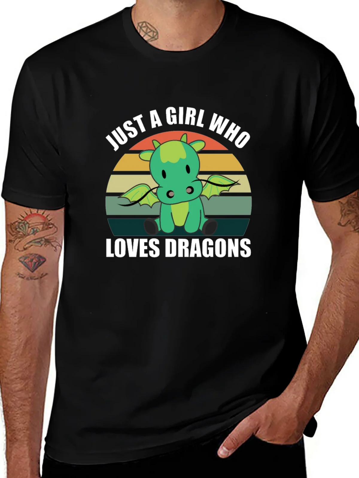 Just A Girl Who Loves Dragons T-Shirt product image 1