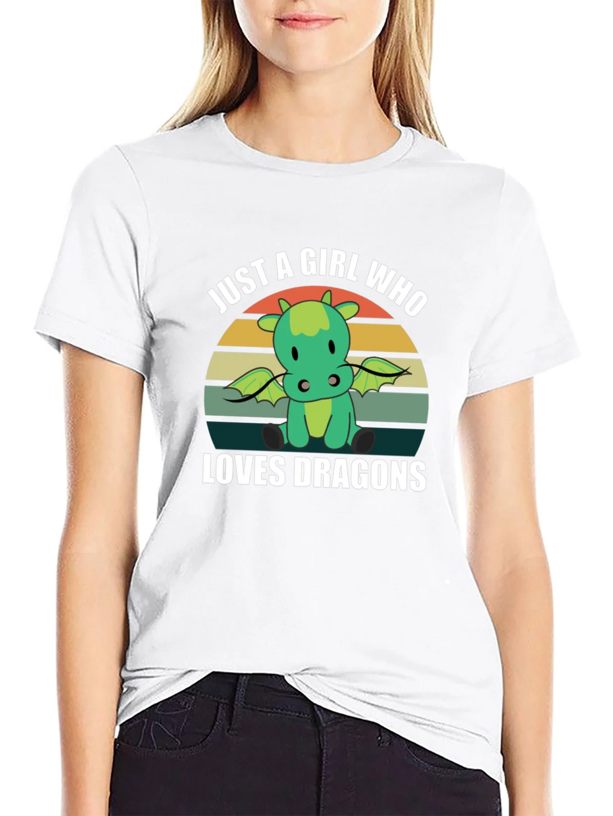 Just A Girl Who Loves Dragons T-Shirt product image 8