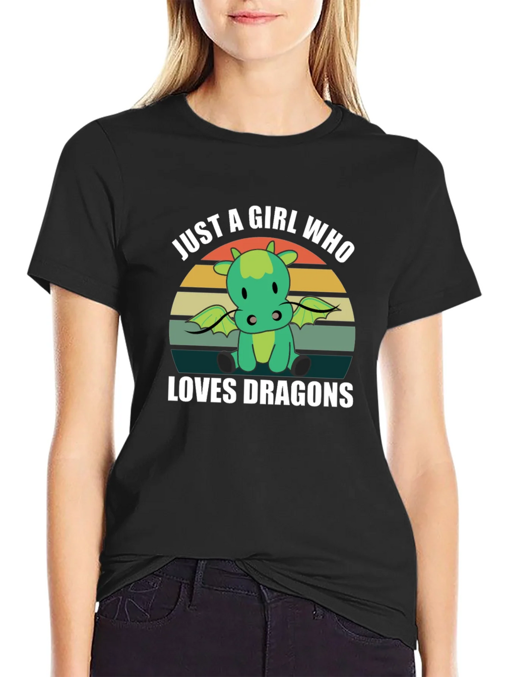 Just A Girl Who Loves Dragons T-Shirt product image 2