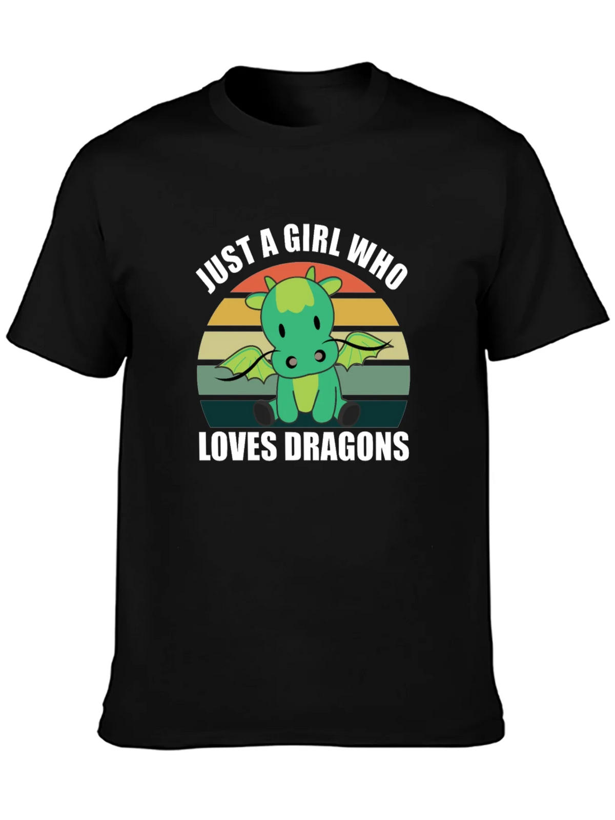 Just A Girl Who Loves Dragons T-Shirt product image 3