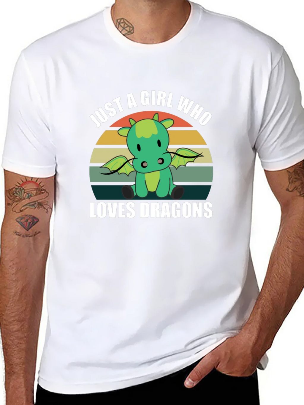 Just A Girl Who Loves Dragons T-Shirt product image 7