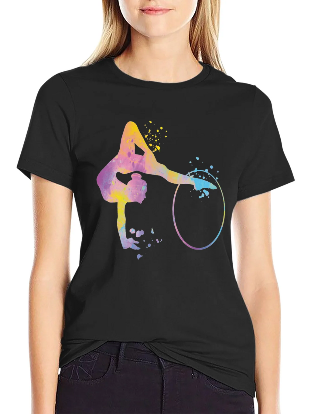 Watercolor Gymnast T-Shirt - Artistic Athlete Design product image 2