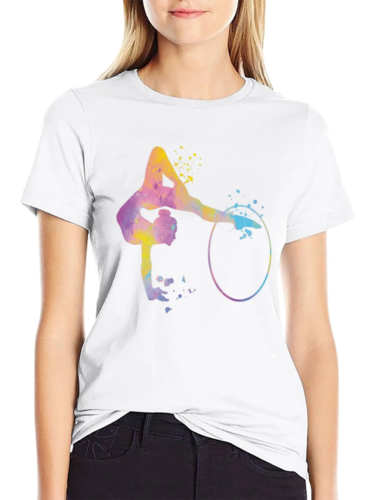 Watercolor Gymnast T-Shirt - Artistic Athlete Design product image 8