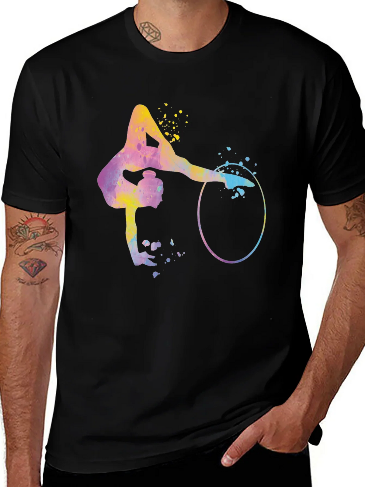 Watercolor Gymnast T-Shirt - Artistic Athlete Design product image 1