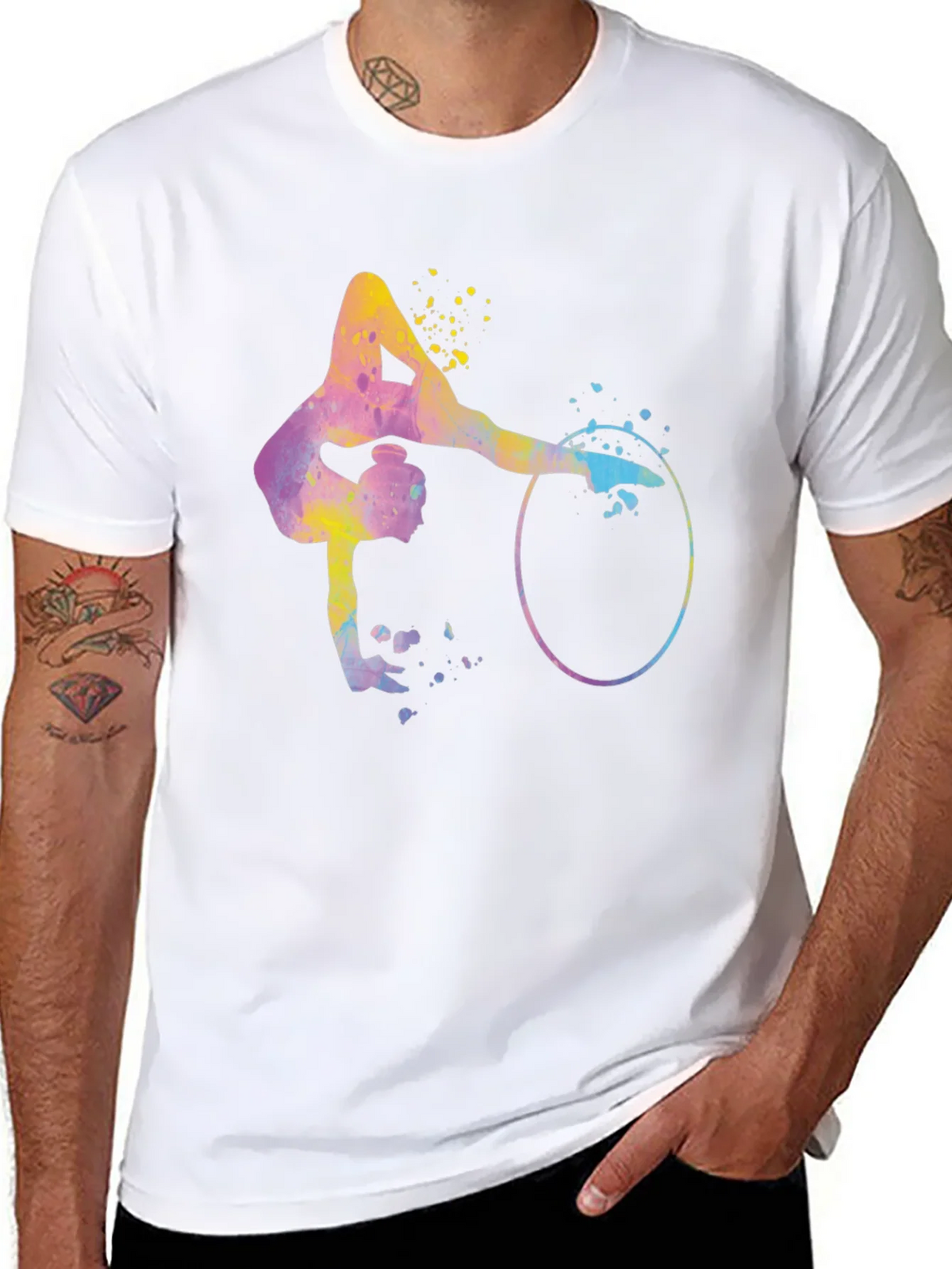 Watercolor Gymnast T-Shirt - Artistic Athlete Design product image 7