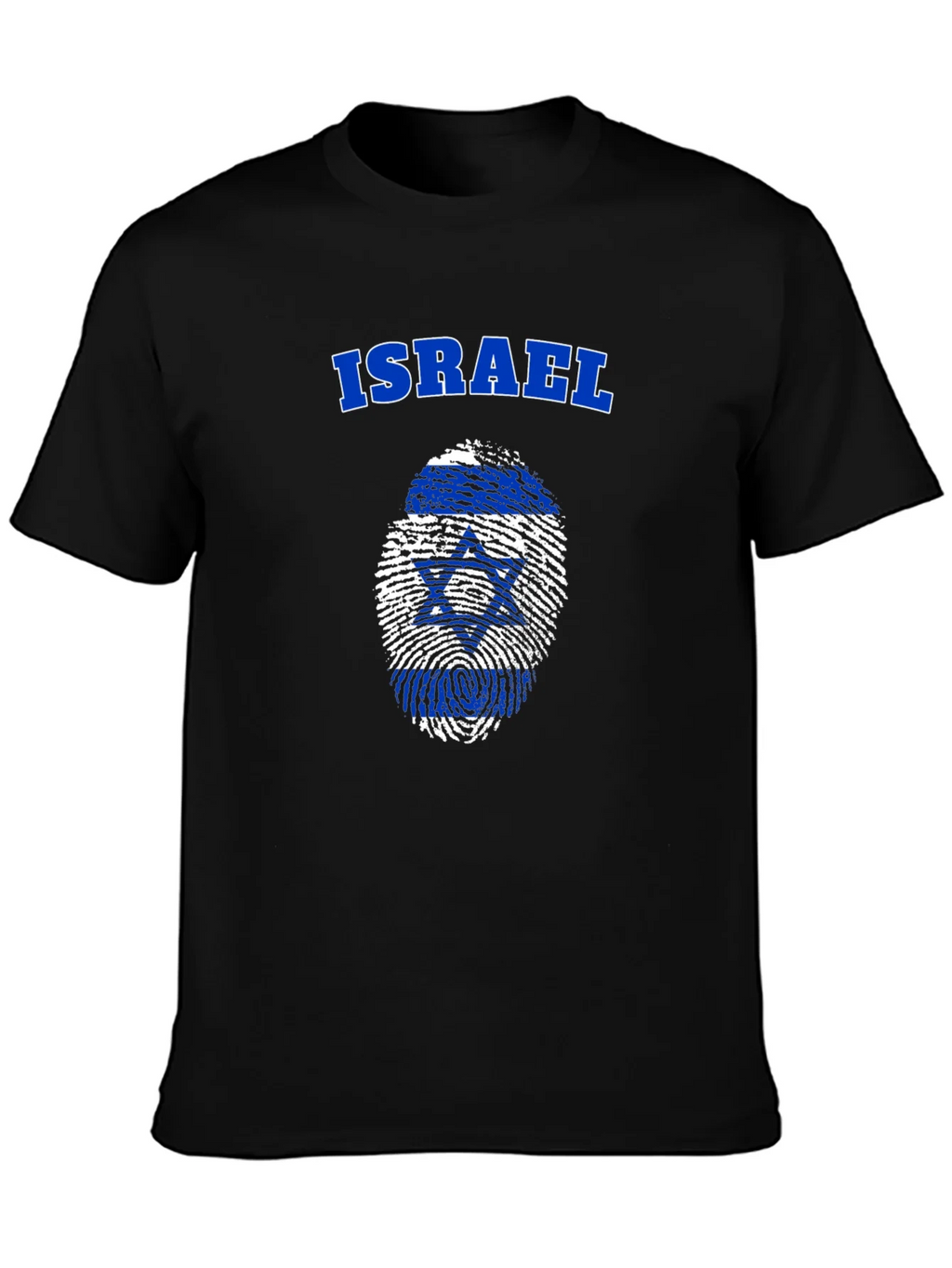 Israel Flag Fingerprint T-Shirt - Patriotic Pride product image 3