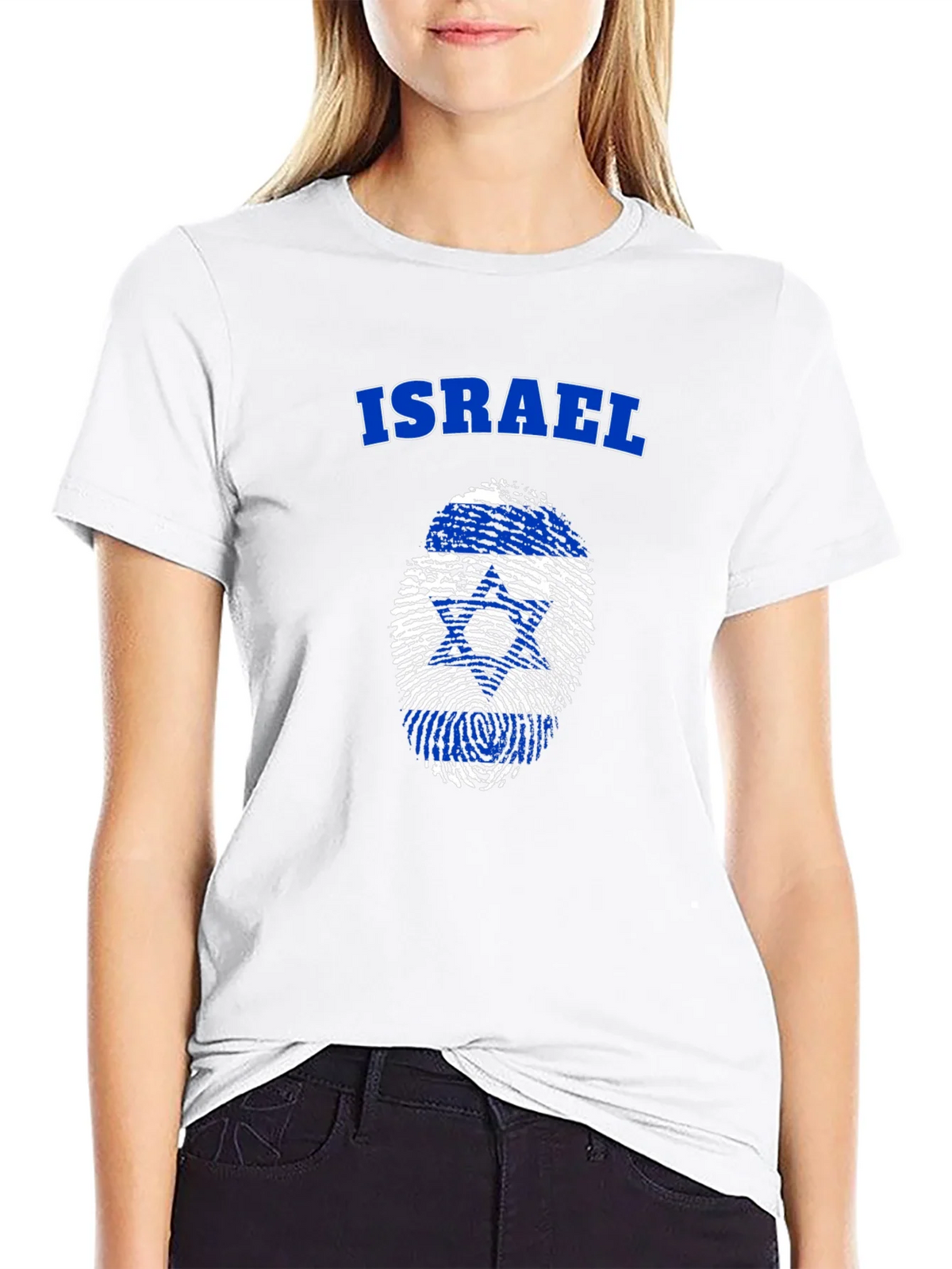 Israel Flag Fingerprint T-Shirt - Patriotic Pride product image 8