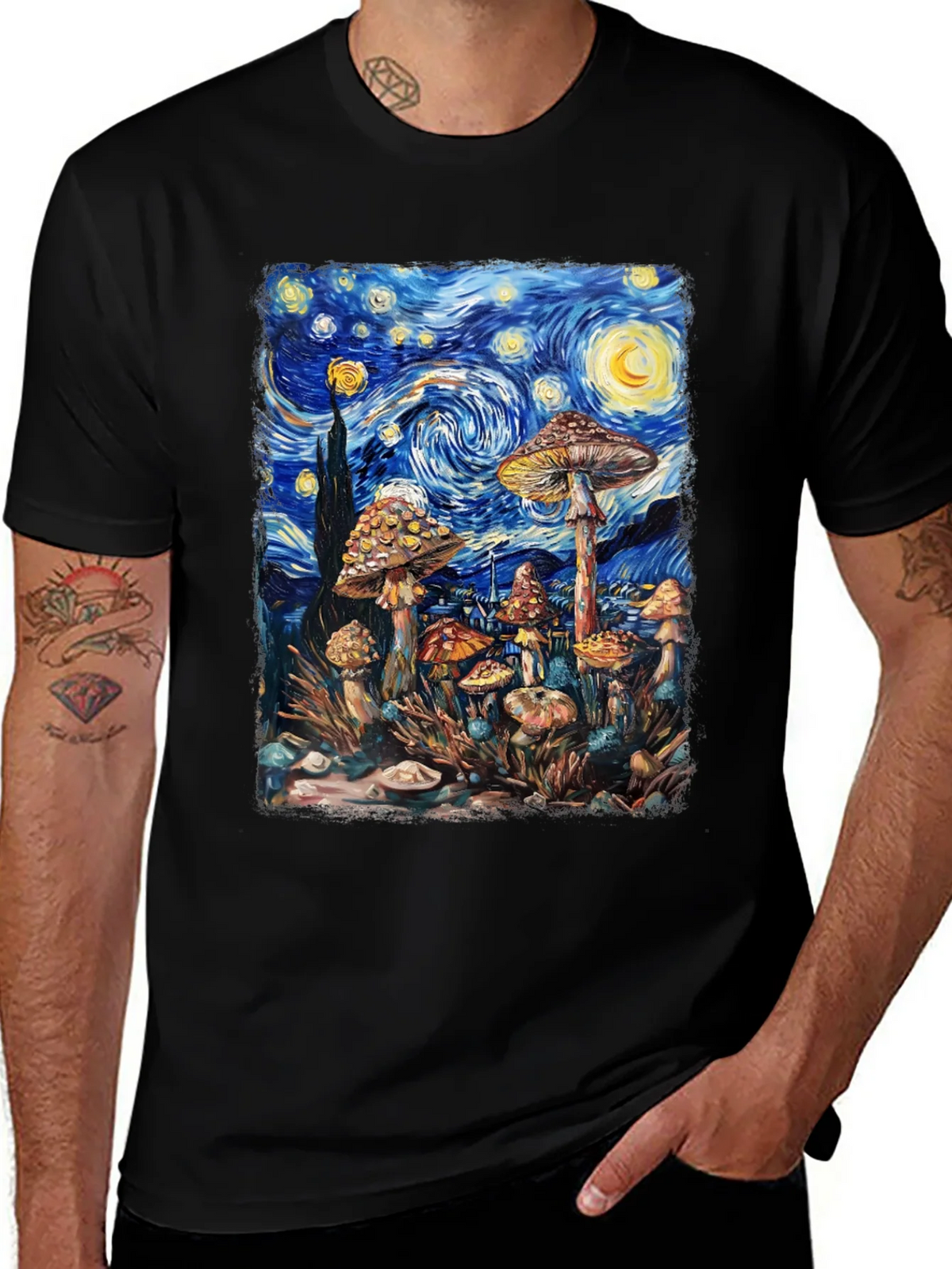 Starry Night Mushroom Tee product image 1