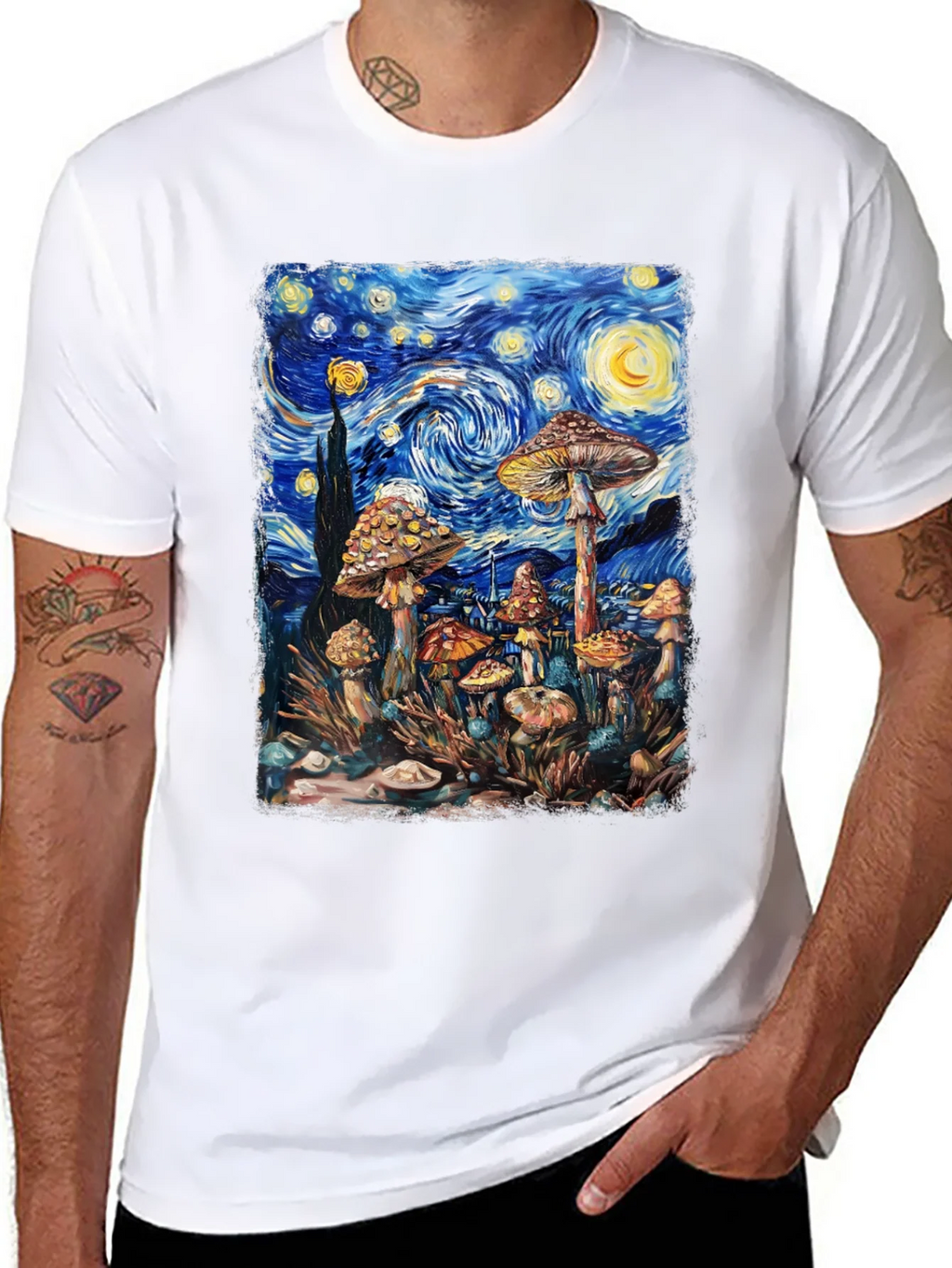 Starry Night Mushroom Tee product image 7