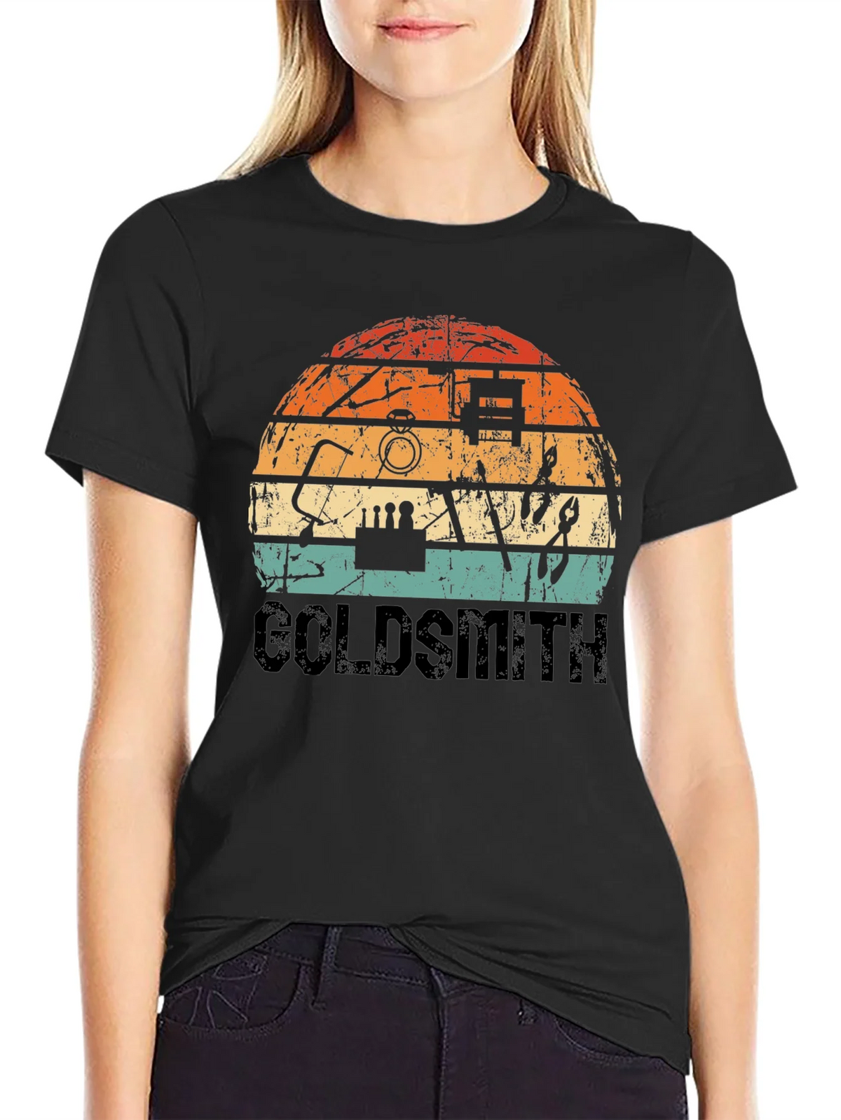 Goldsmith Retro Style Black T-Shirt