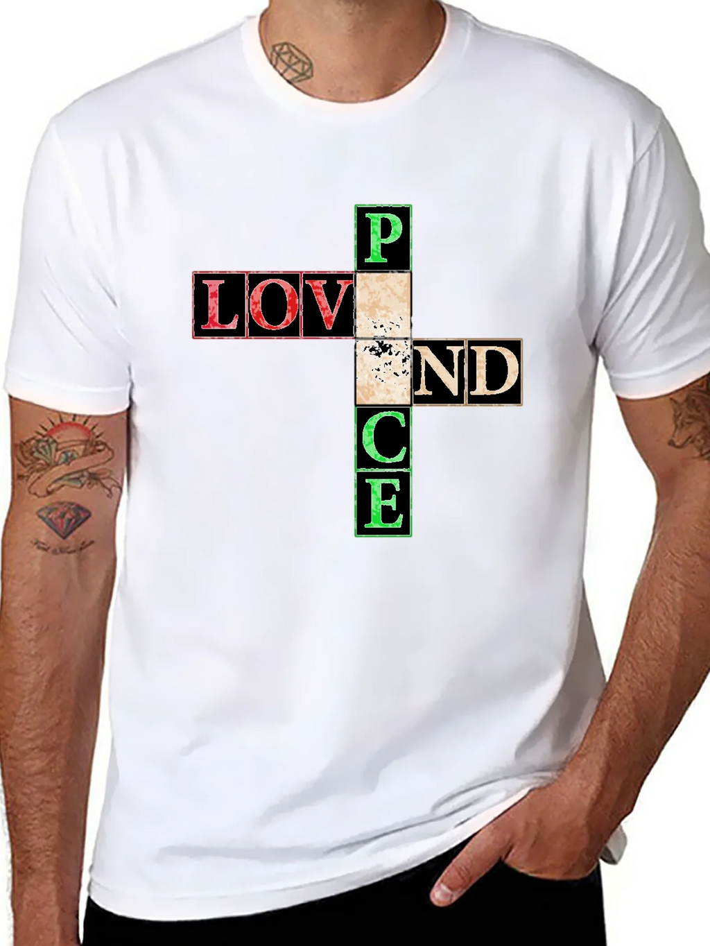 Love and Peace Graphic T-Shirt product image 7