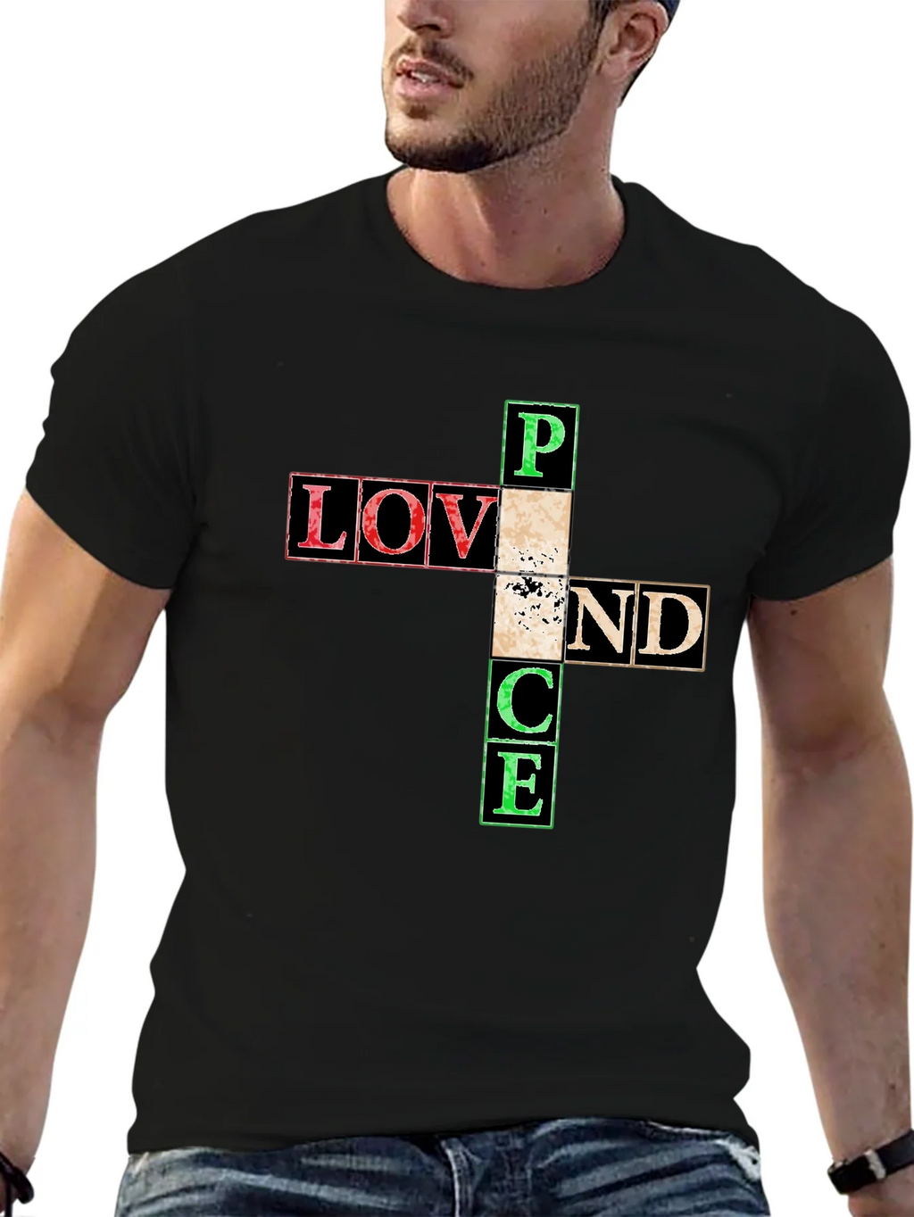 Love and Peace Graphic T-Shirt product image 6