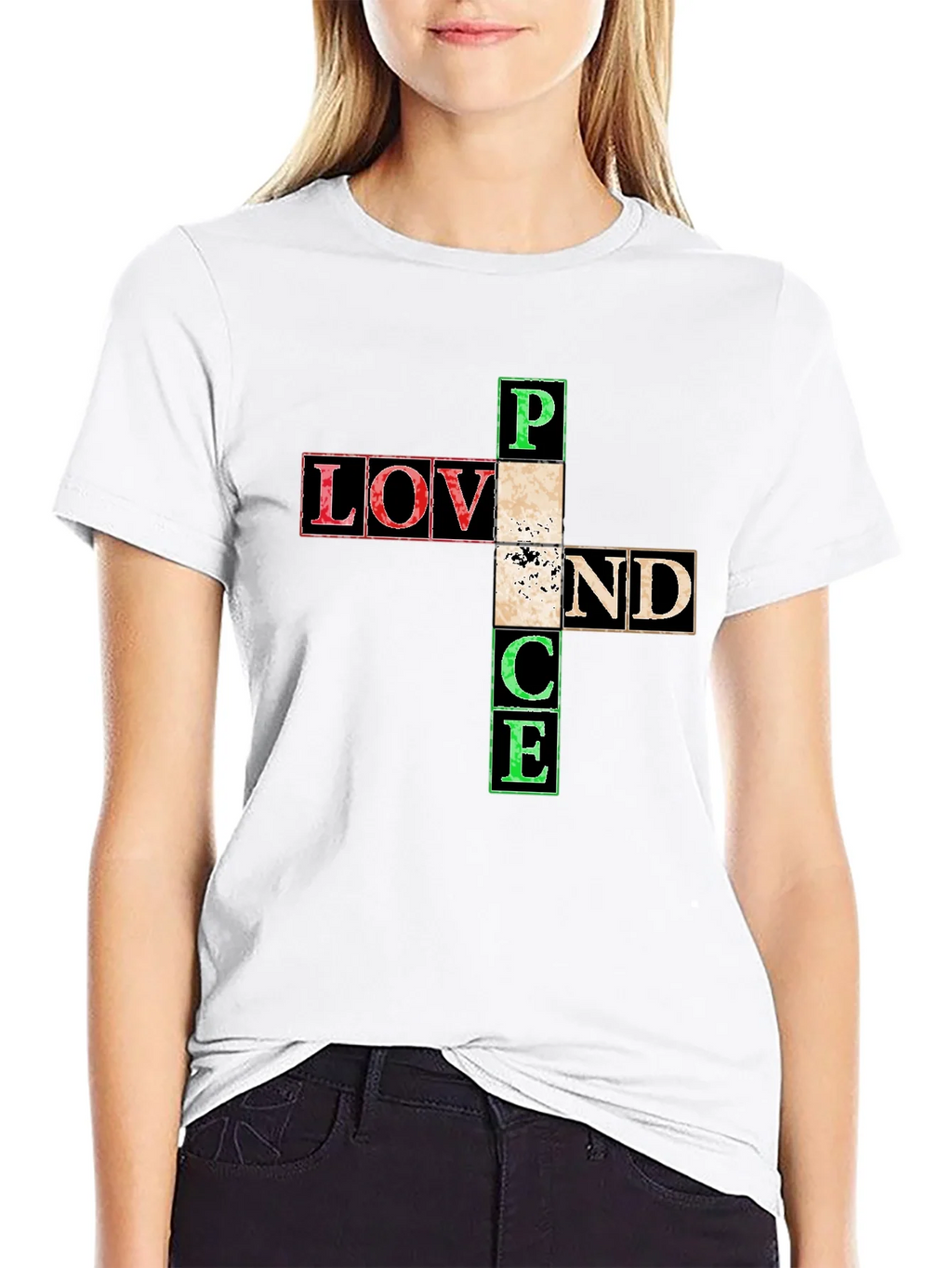 Love and Peace Graphic T-Shirt product image 8