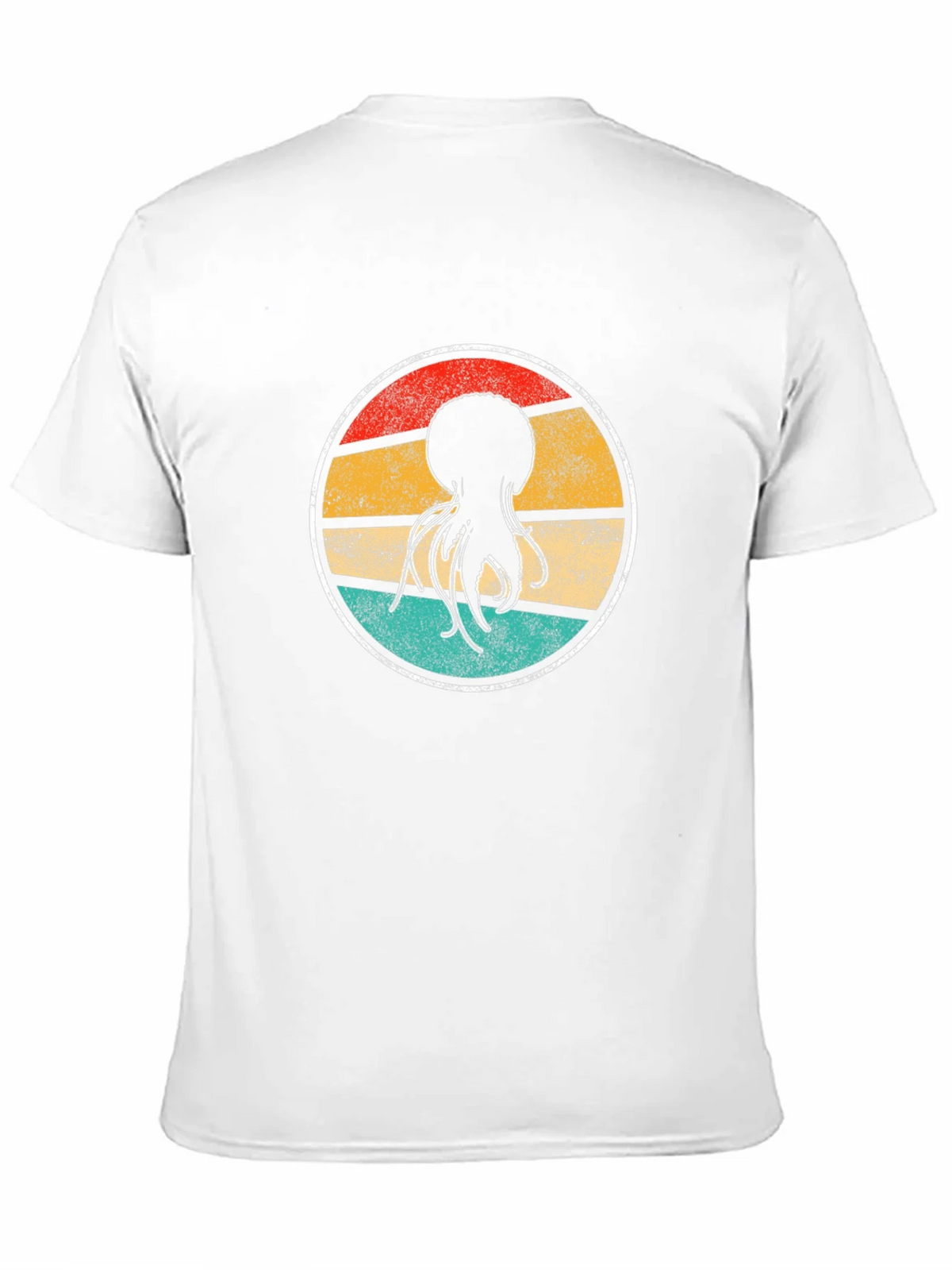 Retro Jellyfish Graphic Tee - Black Cotton T-Shirt product image 9