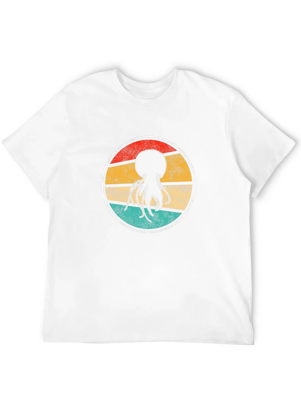 Retro Jellyfish Graphic Tee - Black Cotton T-Shirt product image 10