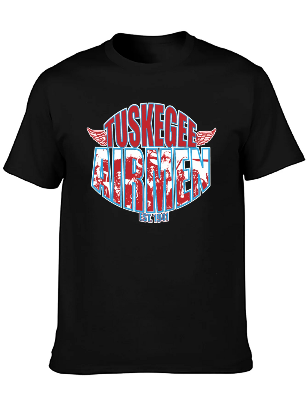Tuskegee Airmen Black T-Shirt product image 3