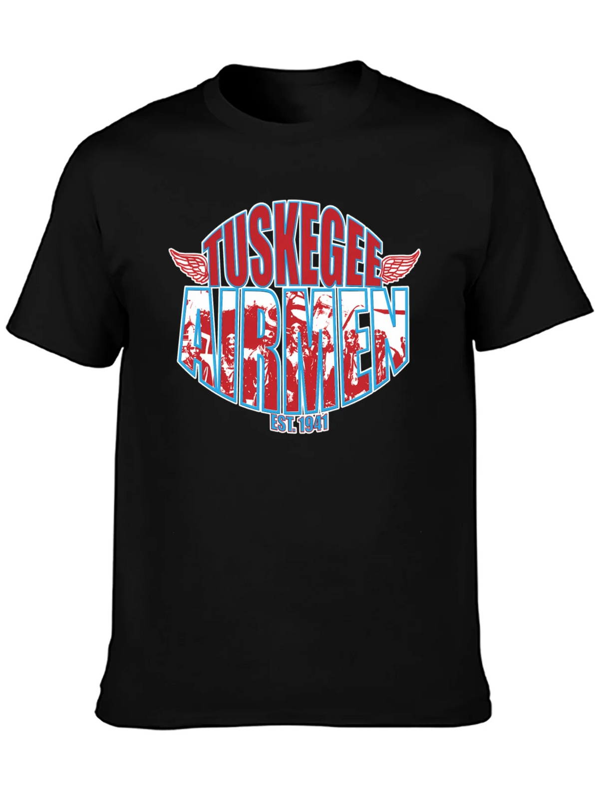 Tuskegee Airmen Black T-Shirt product image 3
