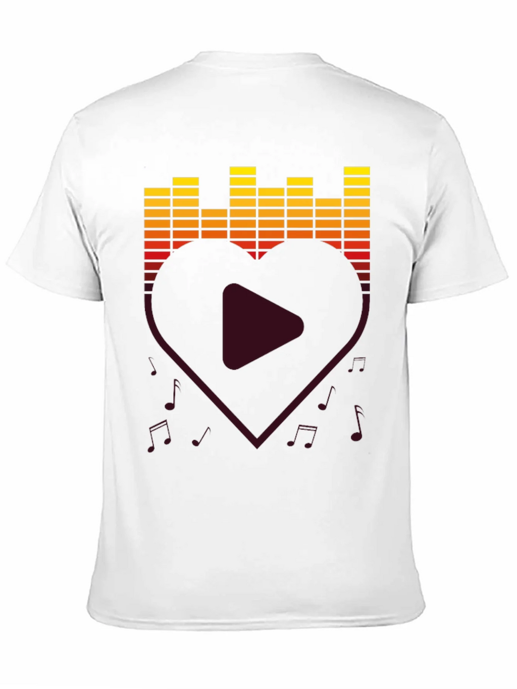 Music Lover T-Shirt - Heart Equalizer Design product image 10