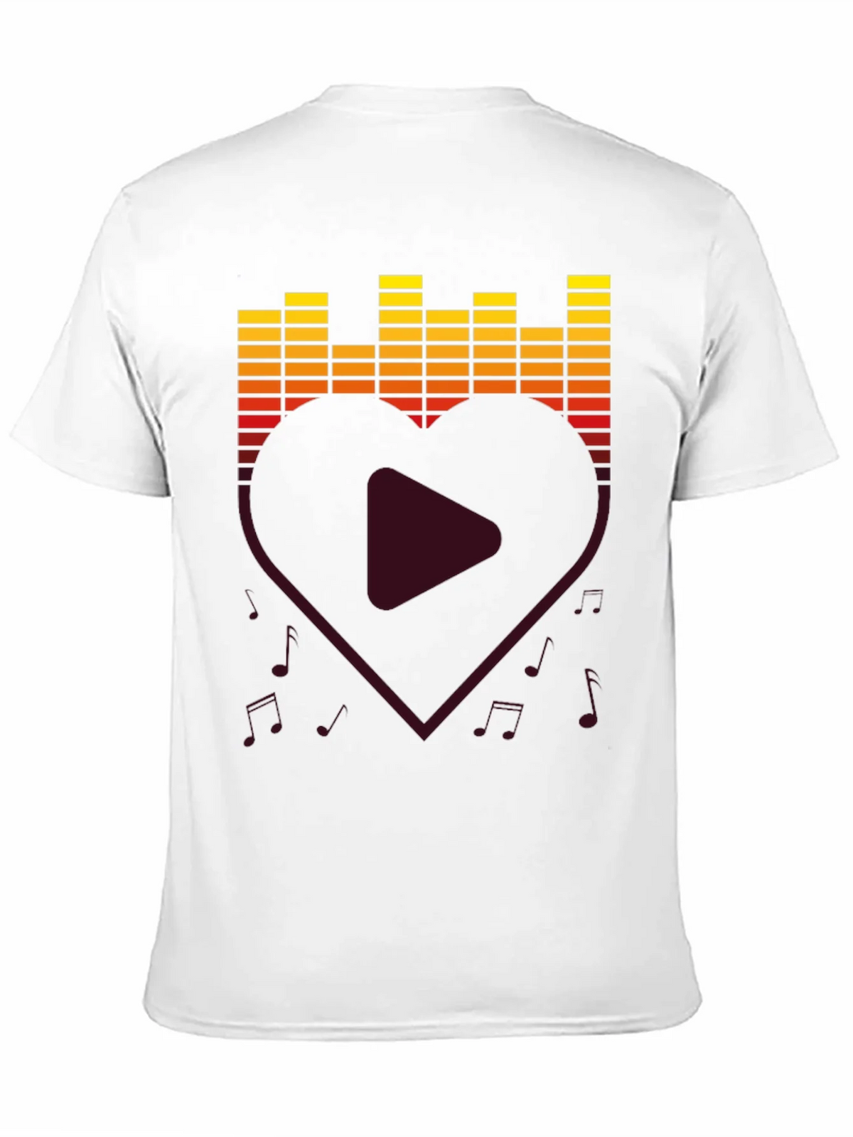Music Lover T-Shirt - Heart Equalizer Design product image 10