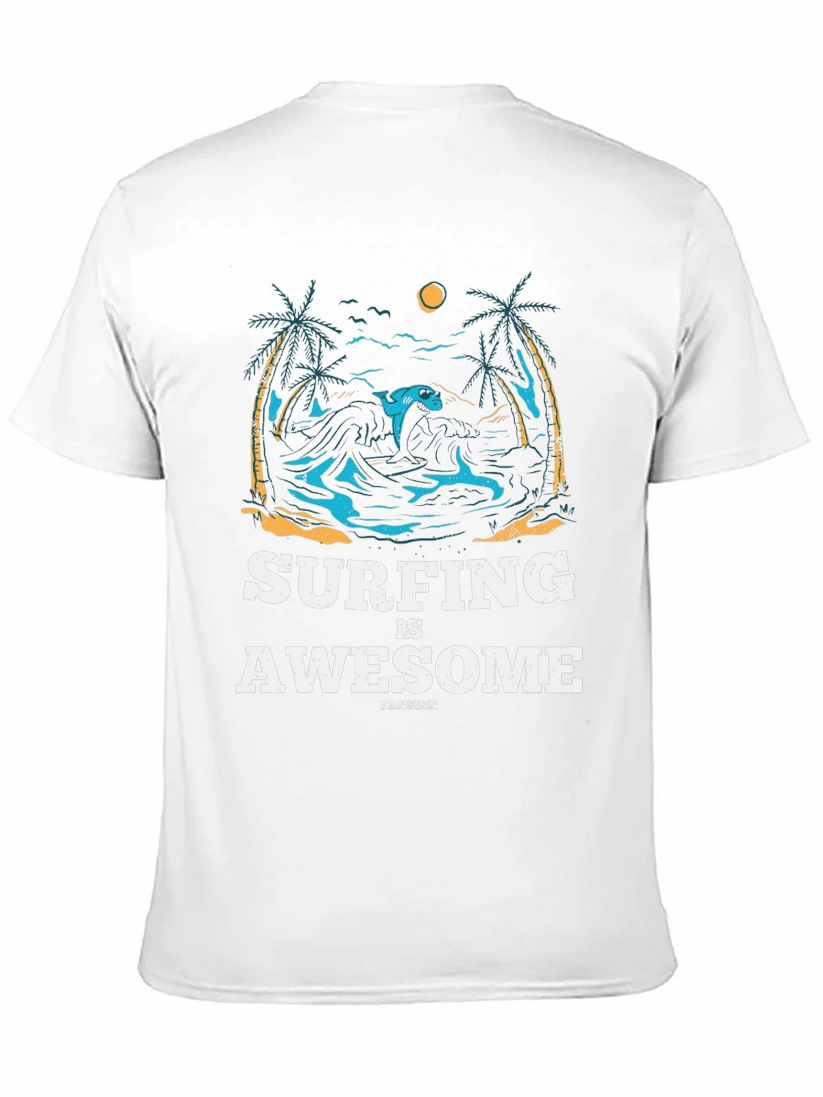 Surfing is Awesome Graphic Tee product image 10
