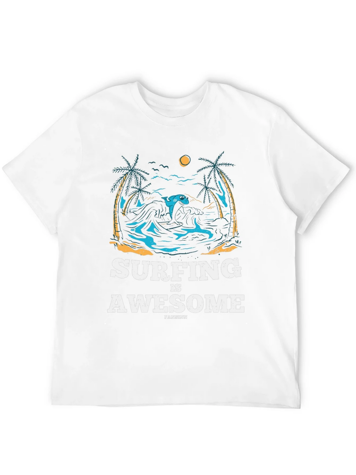 Surfing is Awesome Graphic Tee product image 11