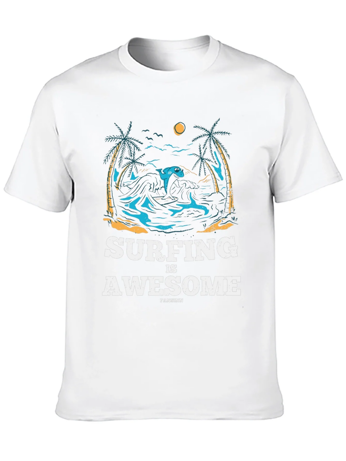 Surfing is Awesome Graphic Tee product image 9