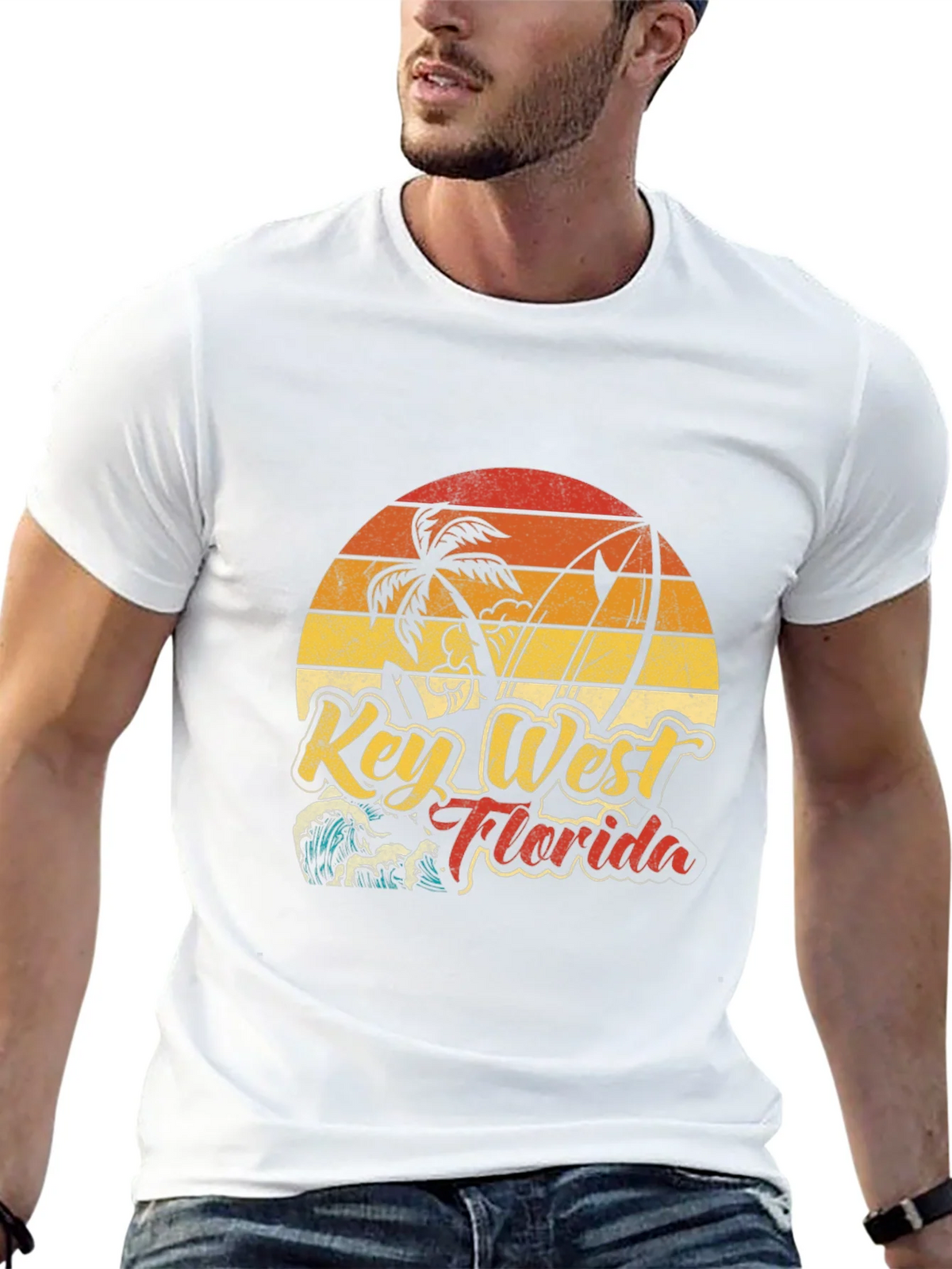 Key West Florida Graphic Tee - Beach Surf Style product image 12