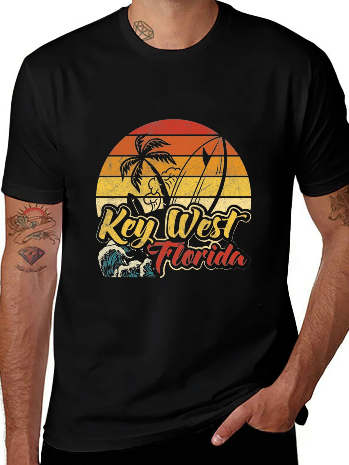 Key West Florida Graphic Tee - Beach Surf Style product image 1