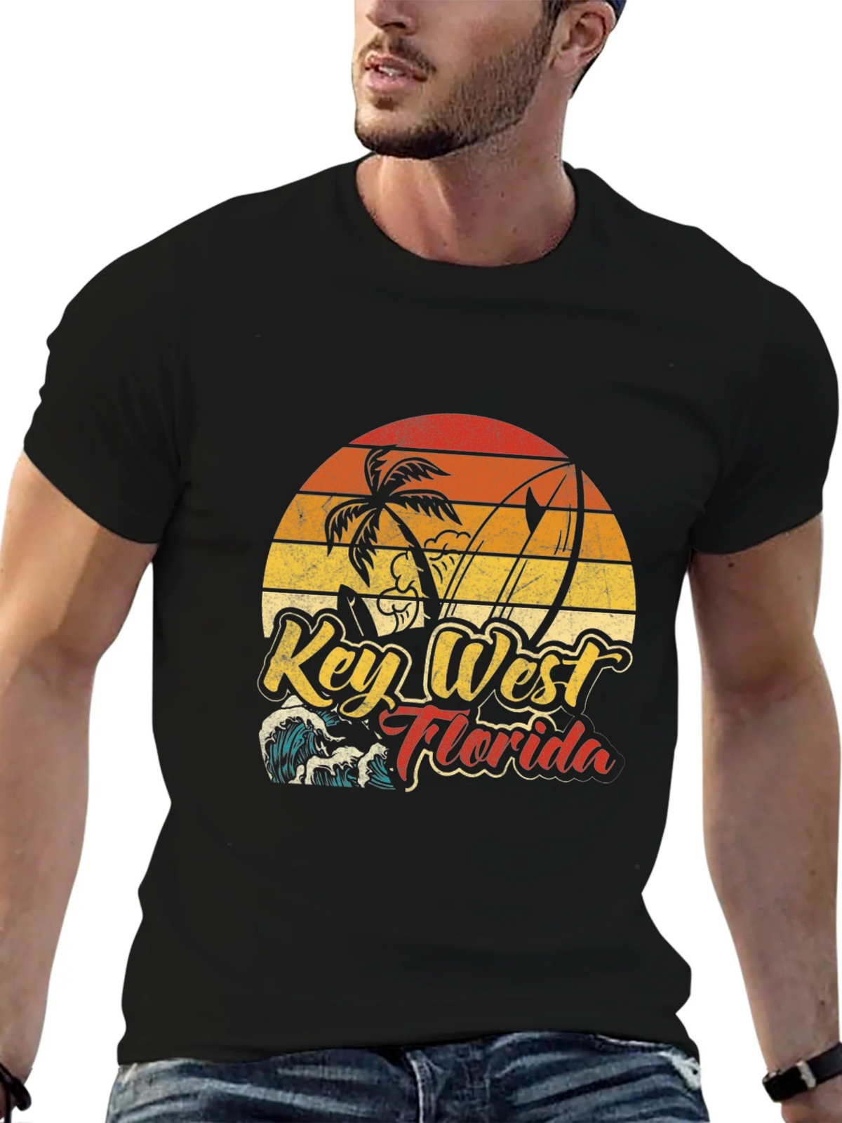 Key West Florida Graphic Tee - Beach Surf Style product image 6