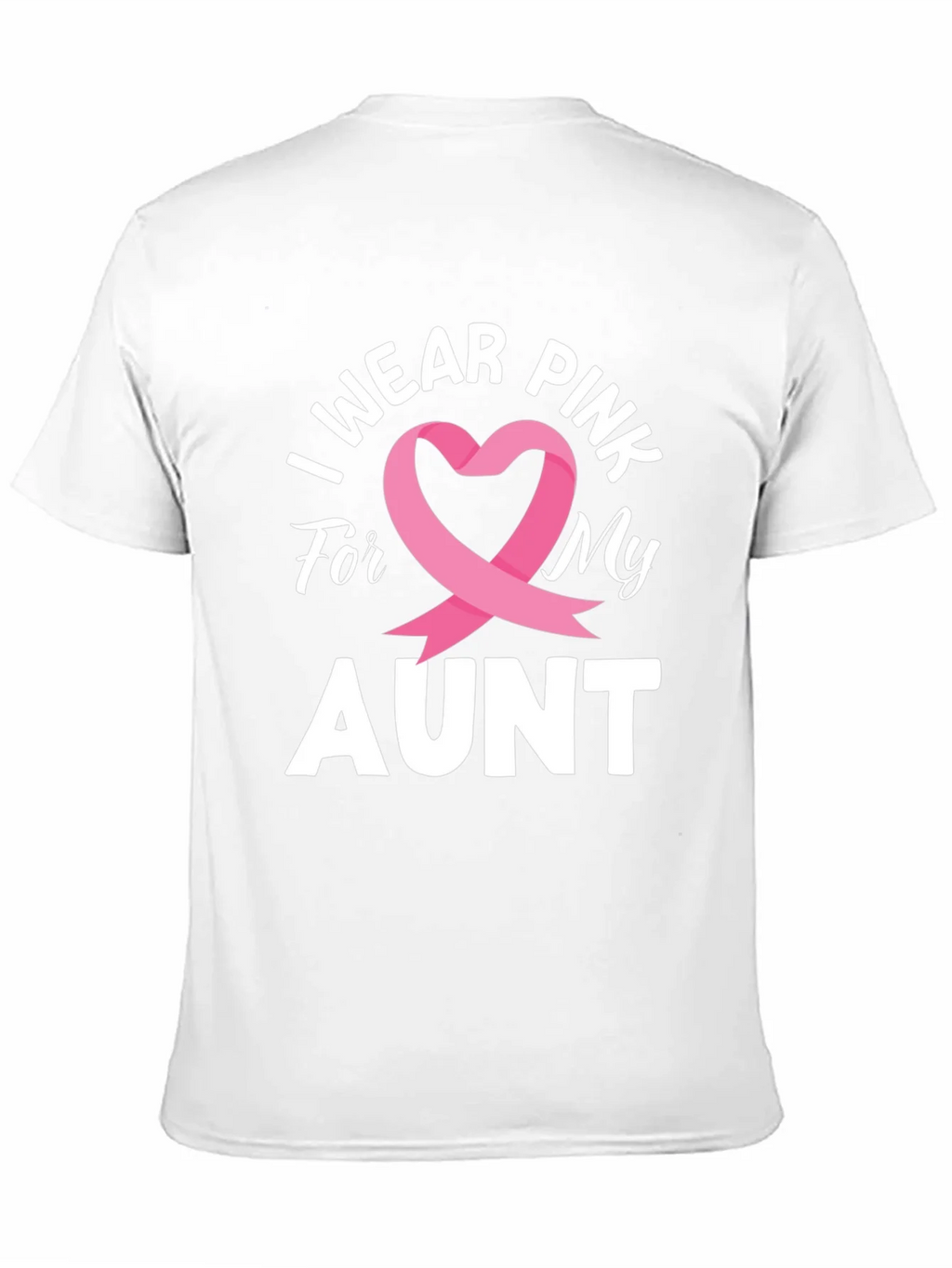 I Wear Pink For My Aunt Breast Cancer Awareness T-Shirt product image 10