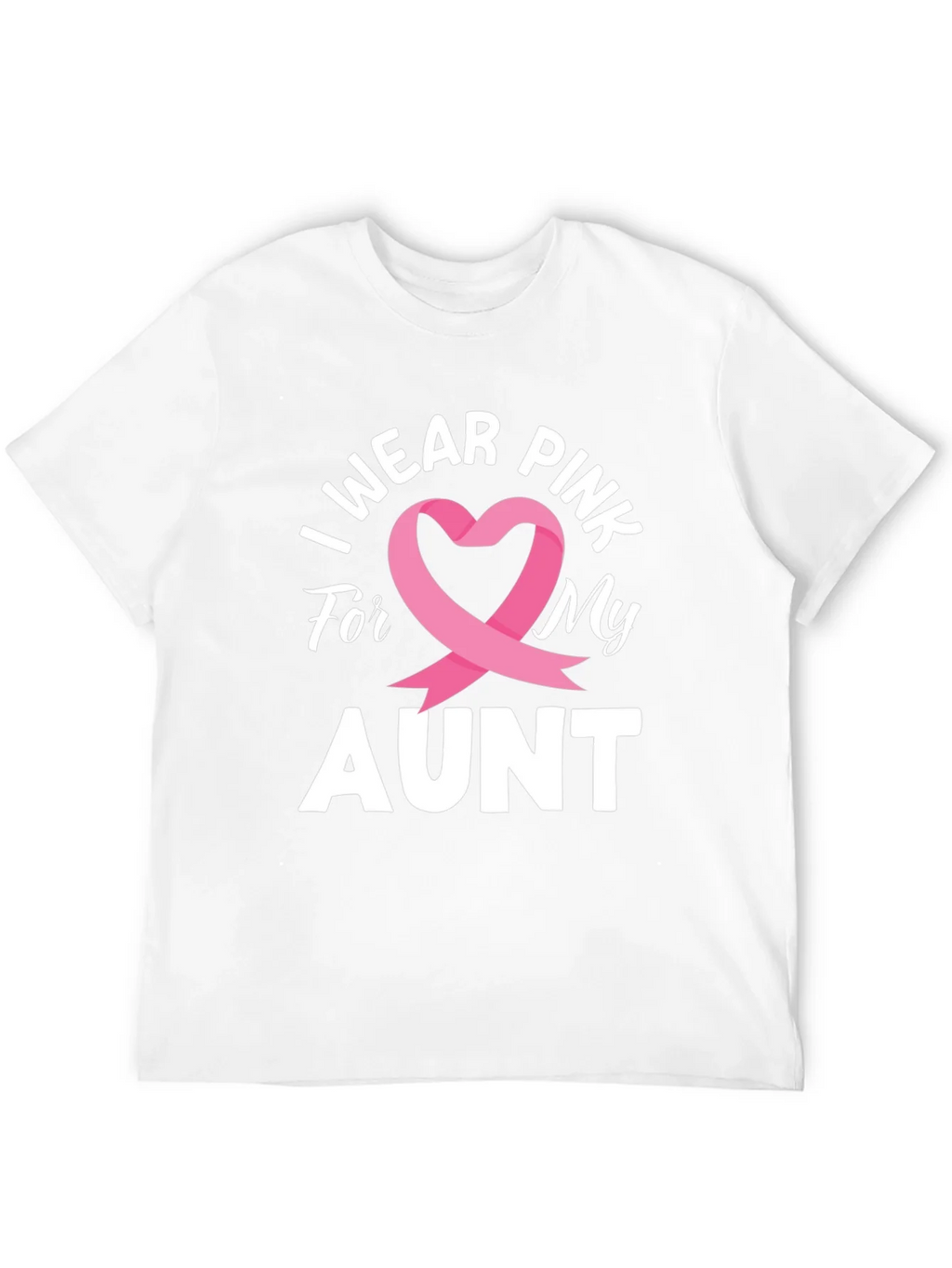 I Wear Pink For My Aunt Breast Cancer Awareness T-Shirt product image 11